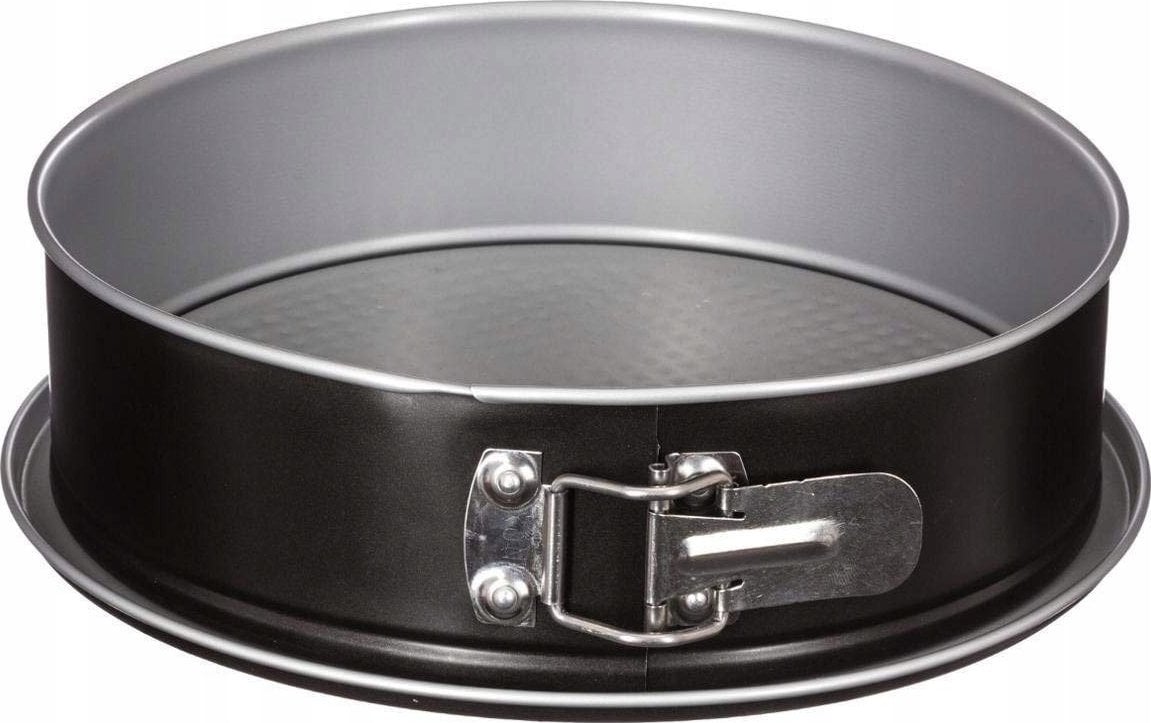Secret de Gourmet Okrągła metalowa forma do ciast tortownica, Ø 24 cm, kolor czarny
