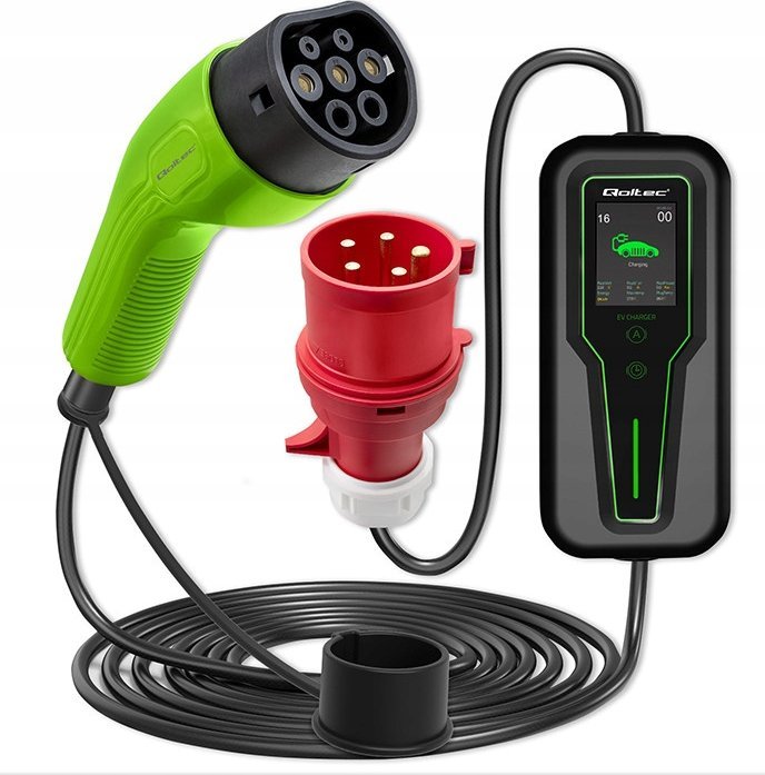 Ładowarka Qoltec 52467 Type 2 11kW 5m