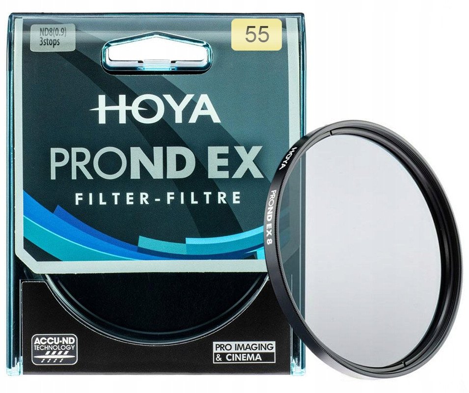 FILTR 55mm HOYA SZARY PRO ND EX 8 NOWA GENERACJA