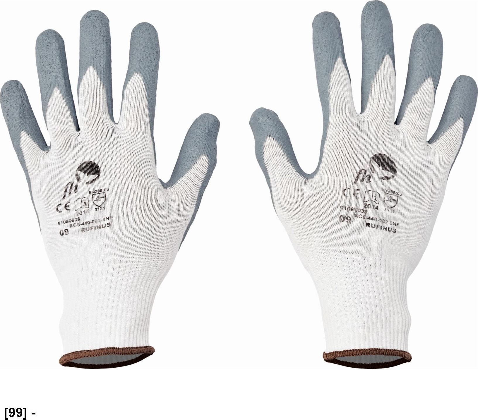 CERVA RUFINUS - rękawice mechaniczne powlekane 8