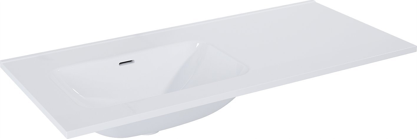 Umywalka RE041001068060 / ELITA / SKAPPA / UMYWALKA CERAMICZNA 100 BEZ OTWORU LEWA (60+40) WHITE / 146036 /