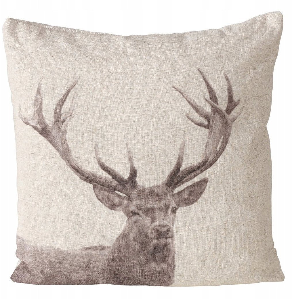 Dekoracyjna poduszka bawełniana STAG, 45 x 45 cm