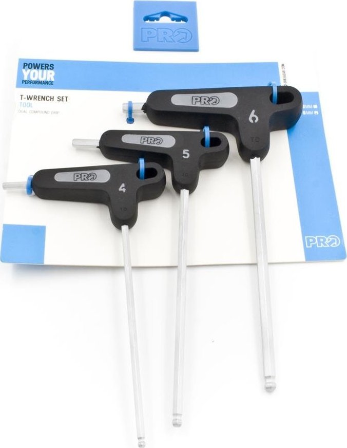 PRO Zestaw kluczy imbusowych typu T PRO, 4 mm, 5 mm, 6 mm