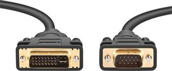 Kabel PremiumCord DVI-I - D-Sub (VGA) 2m czarny (kpdvi1a2)