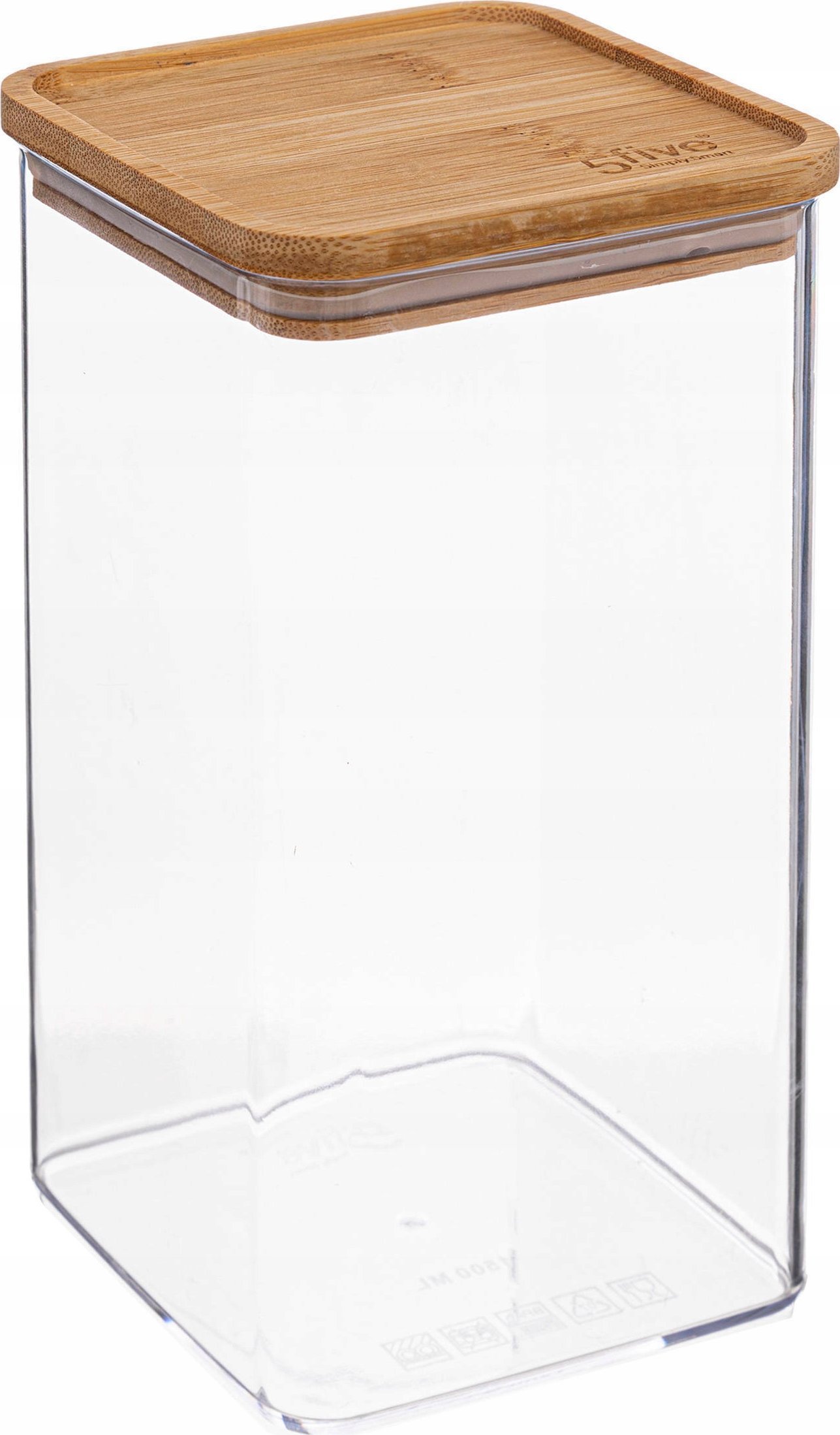 5five Pojemnik na produkty sypkie ESKE, bambusowa pokrywka, 1,5L