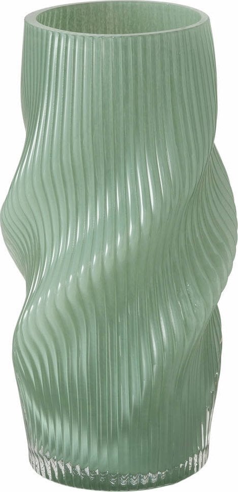 Boltze Wazon szklany gnieciony kształt VERESE, 30 cm
