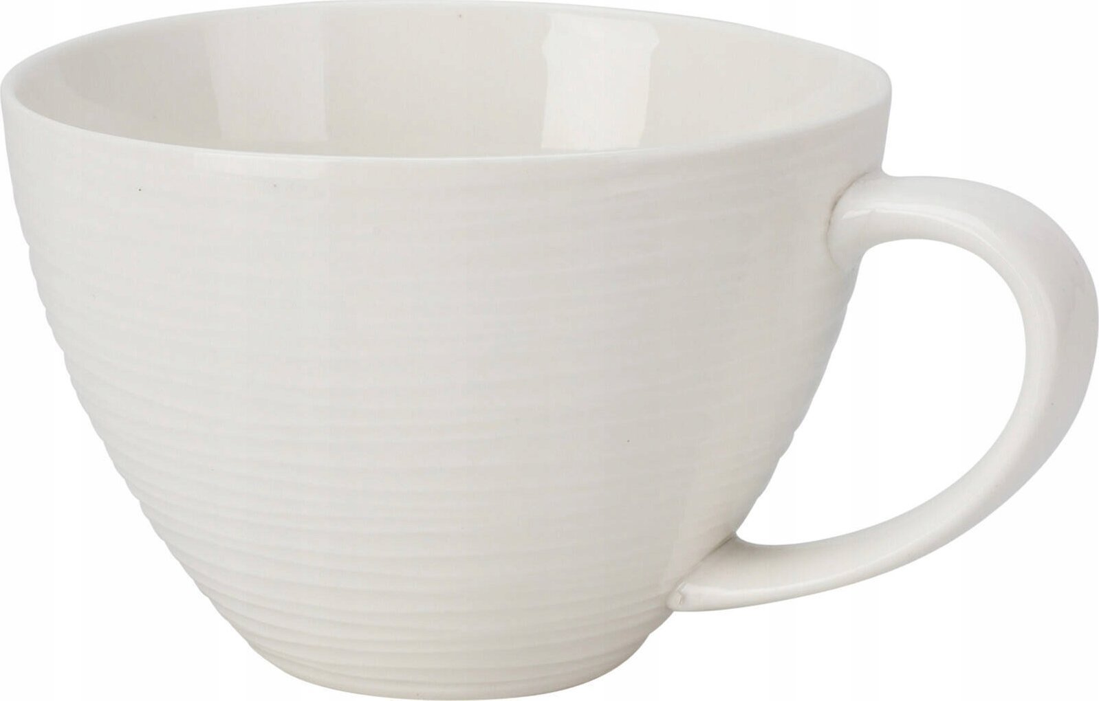 Home Styling Collection Elegancki kubek porcelanowy do kawy, z dużym uchem, 450 ml