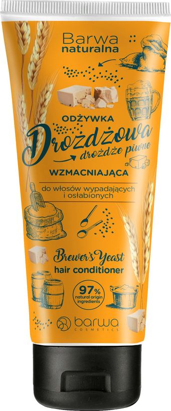 Barwa Naturalna Odżywka drożdżowa wzmacniająca do włosów osłabionych i wypadających 200ml