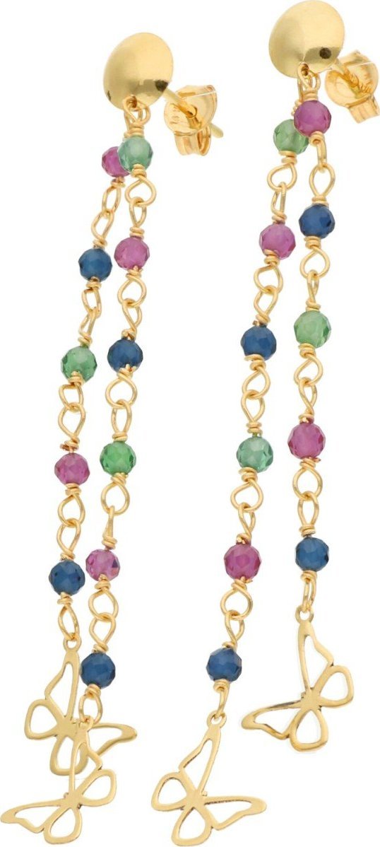 Rosanto Złote kolczyki z kamieniami naturalnymi 585 14k