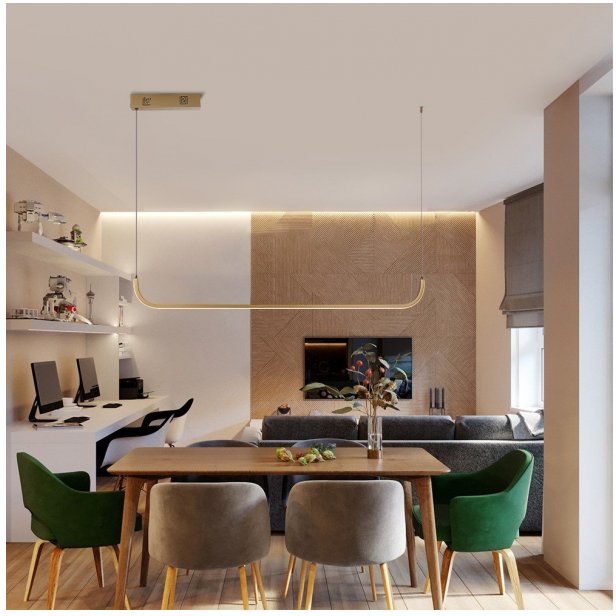 Immax Neo Pattini Smart 120Cm 26W 1820Lm Złoty Zigbee 3.0, Tuya