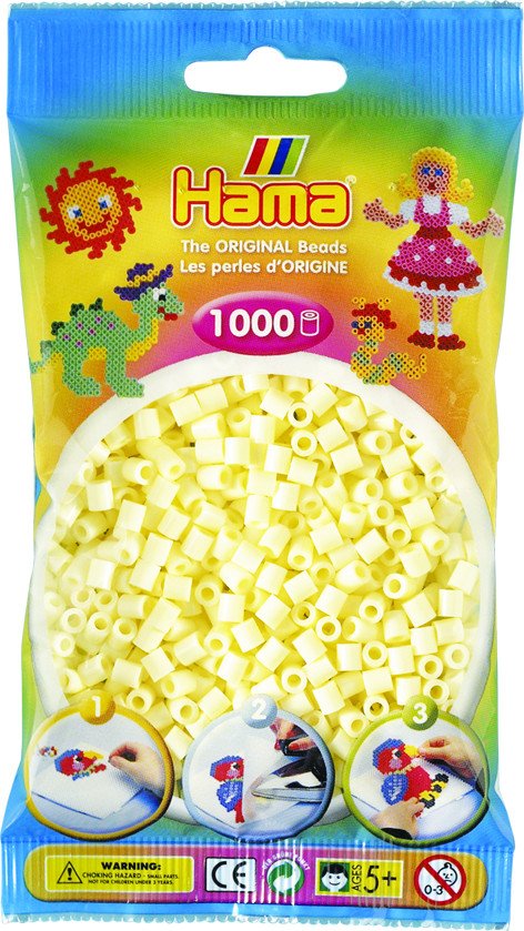 Hama Beads Hama midi perler 1000stk creme
