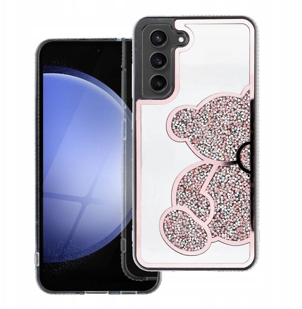 Futerał TEDDY BEAR do SAMSUNG S25 Ultra różowy