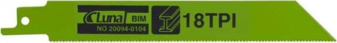 Luna Brzeszczoty szablaste bimetalowe, do metalu 150x19x0,9-18 5-P