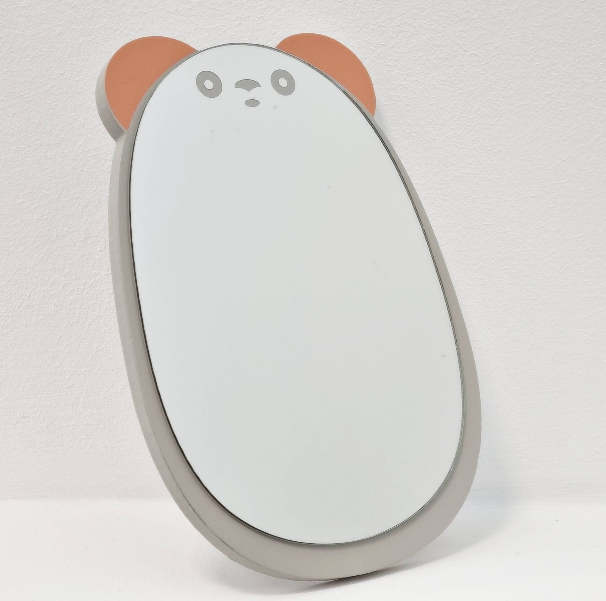 myHomelife Lusterko drewniane na nóżkach stojące miś