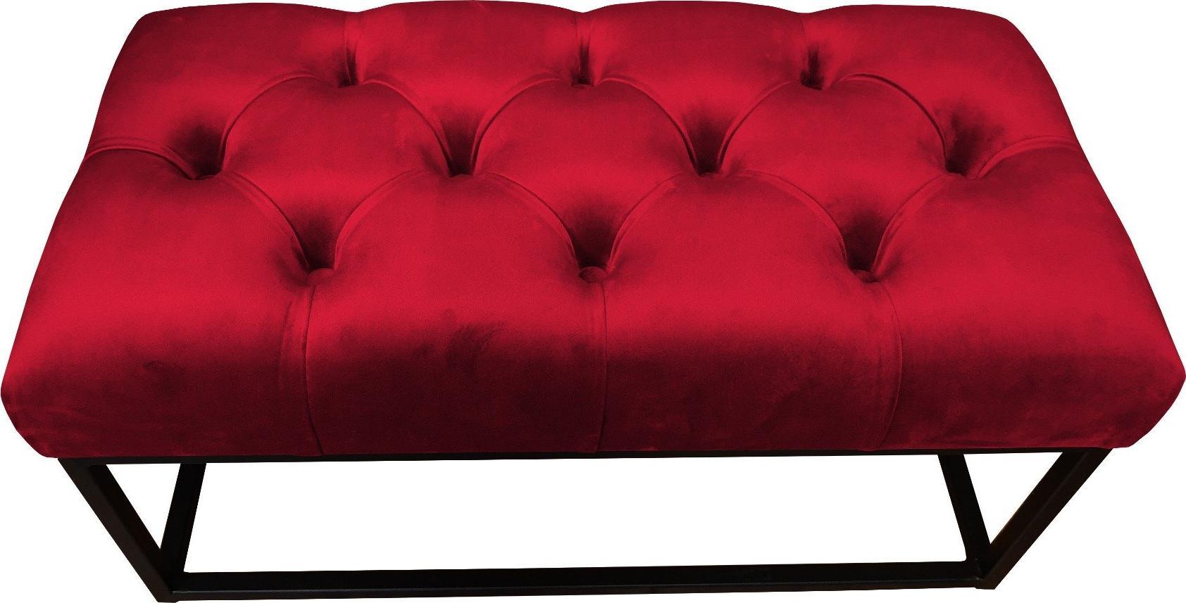 Atos Ławka CHARLIE MG VELVET bordowa