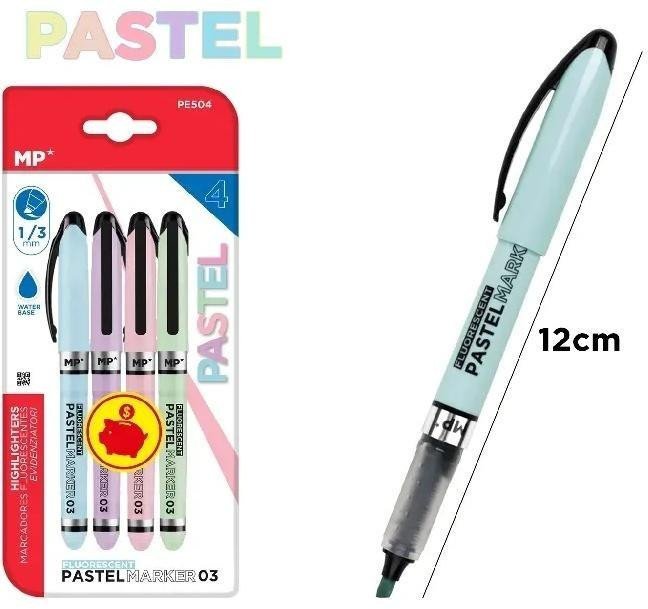 Zakreślacz pastelowy 1,0/3,0mm 4szt