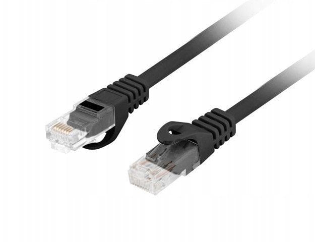 Patchcord Lanberg UTP kat.6 15m LSZH CU fluke passed czarny