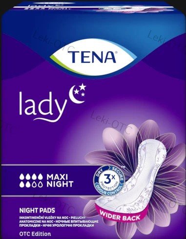 TENA LADY PROTECT+ MAXI NIGHT '12 (8 kropli)