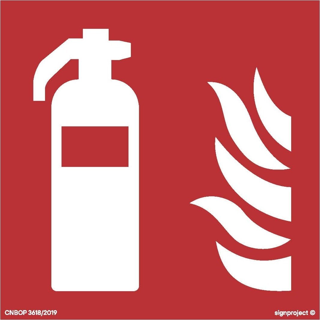 Doerr Gaśnica Znak 10X10 Płyta + Pianka Klejąca Świecący Libres Polska Sp Bf001_100X100_Ts 5904937067998