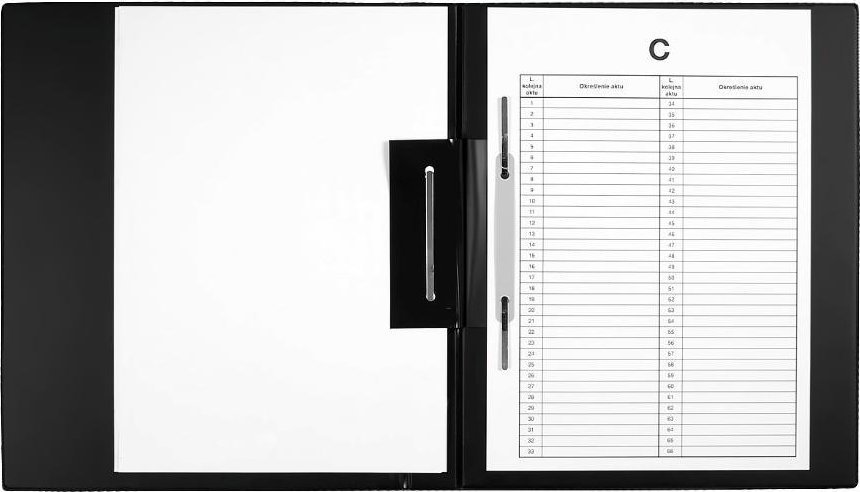 Teczka do akt osobowych (b+w) czarna