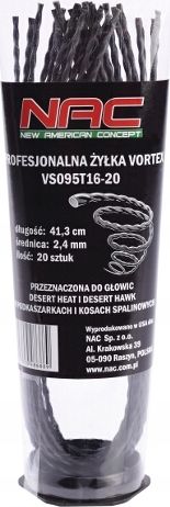 NAC Żyłka tnąca do głowicy DESERT ALU 2,4mm 41,3cm 20szt. - VS095T16-15