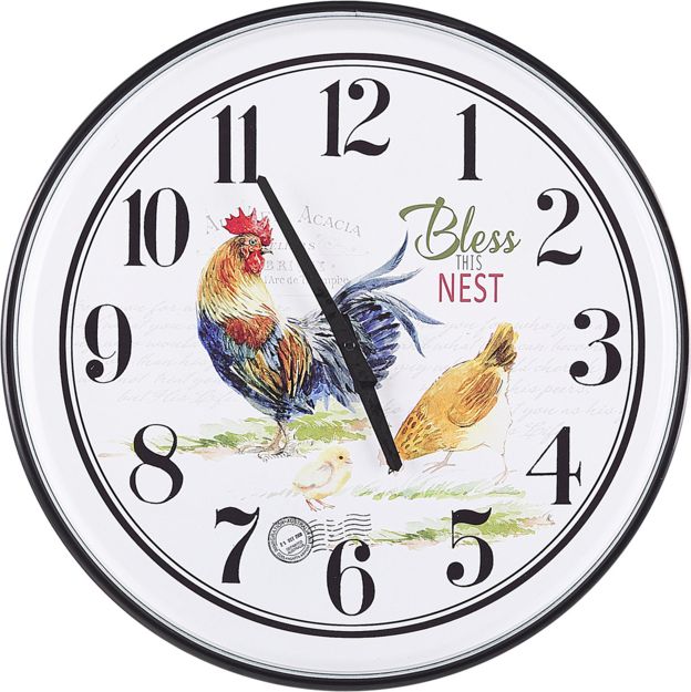 Beliani Zegar ścienny 48 cm wielokolorowy HORW