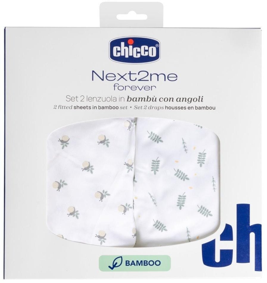Prześcieradło Next2Me Forever bambus greenery 2szt