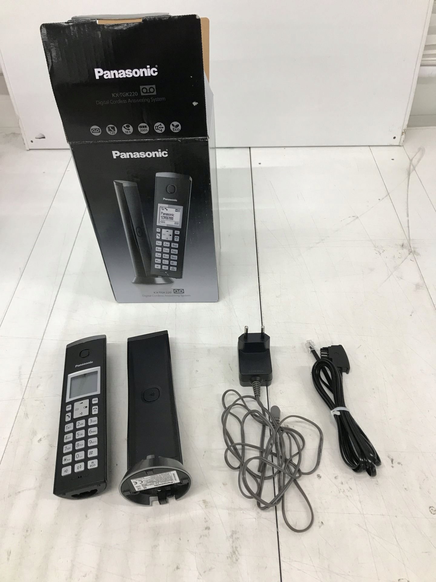 Telefon stacjonarny Panasonic Panasonic KX-TGK220GB schwarz, Design DECT-Telefon