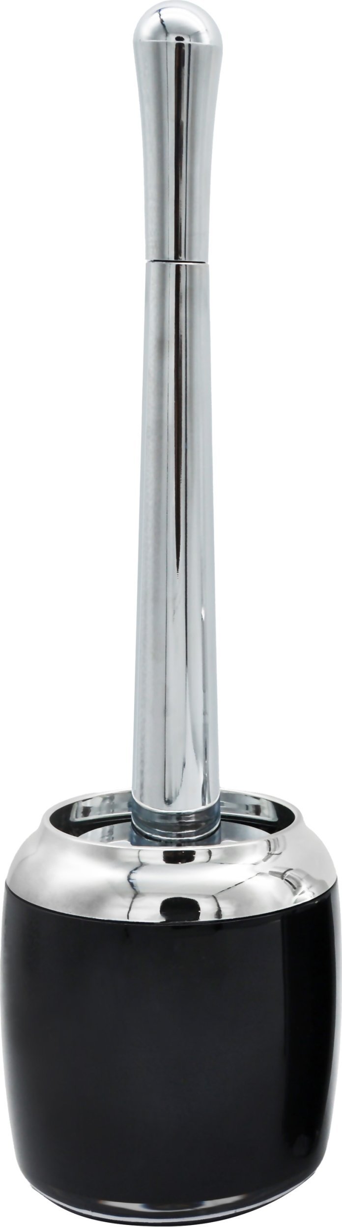 Szczotka do sedesu czarna z srebrnym wykończeniem do czyszczenia toalety