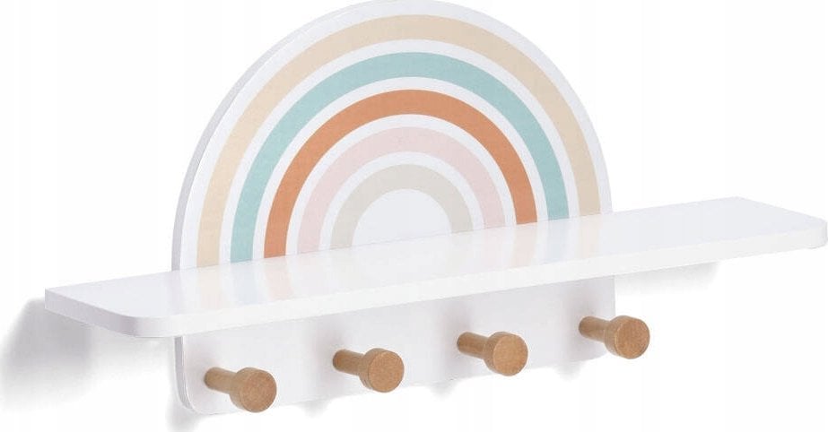 Zeller Wieszak ścienny z półeczką RAINBOW
