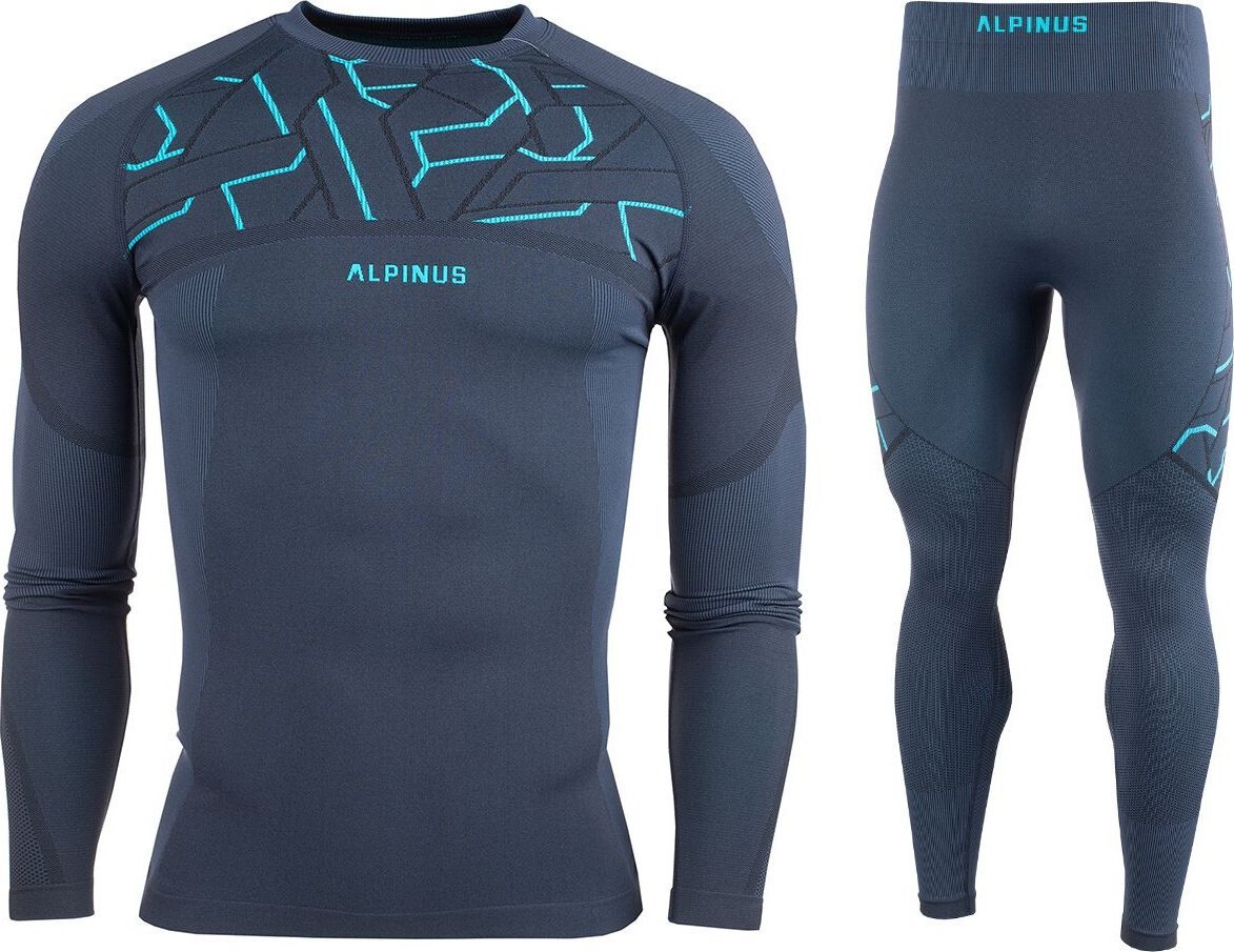 Alpinus Bielizna termoaktywna dla chłopców Alpinus Tactical Gausdal Set grafitowo-niebieska SI8922 - SI8924 136-152
