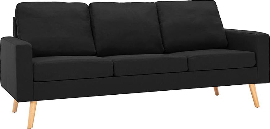 Elior 3-osobowa czarna sofa - Eroa 3Q