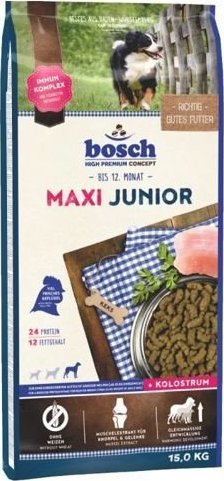 Bosch Bosch Junior Maxi (nowa receptura) 15kg + Advantix - dla psów 25-40kg (4 pipety x 4ml)