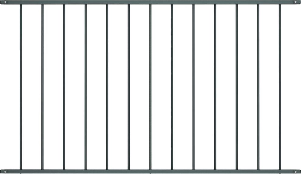 vidaXL Panel ogrodzeniowy, kryta proszkowo stal, 1,7x1 m, antracyt