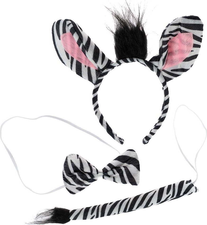 Strój - Zestaw z ogonkiem - zebra