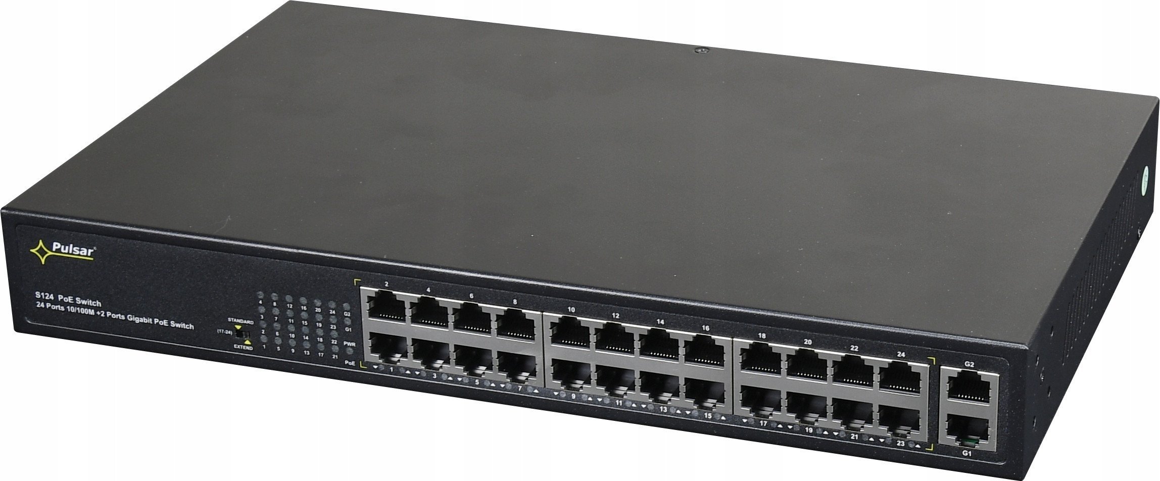 S124WP PULSAR Switch PoE 26-portowy Fast Ethernet, 24x PoE