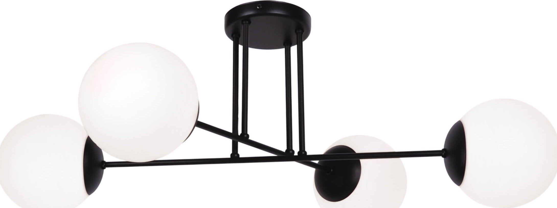 Lampa sufitowa Kaja Lampa sufitowa Savoy K-4924 4-punktowa biała czarna