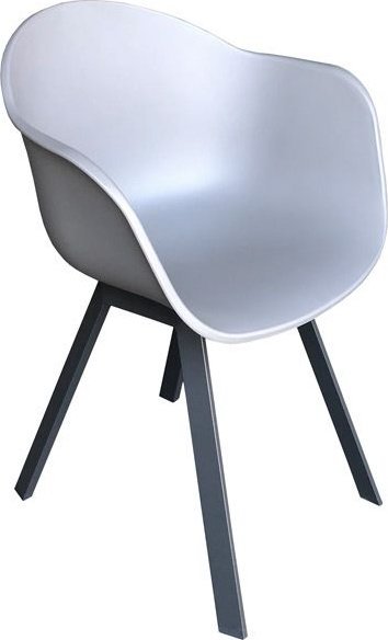 Mirpol NOWOCZESNE KRZESŁO OGRODOWE SZARE