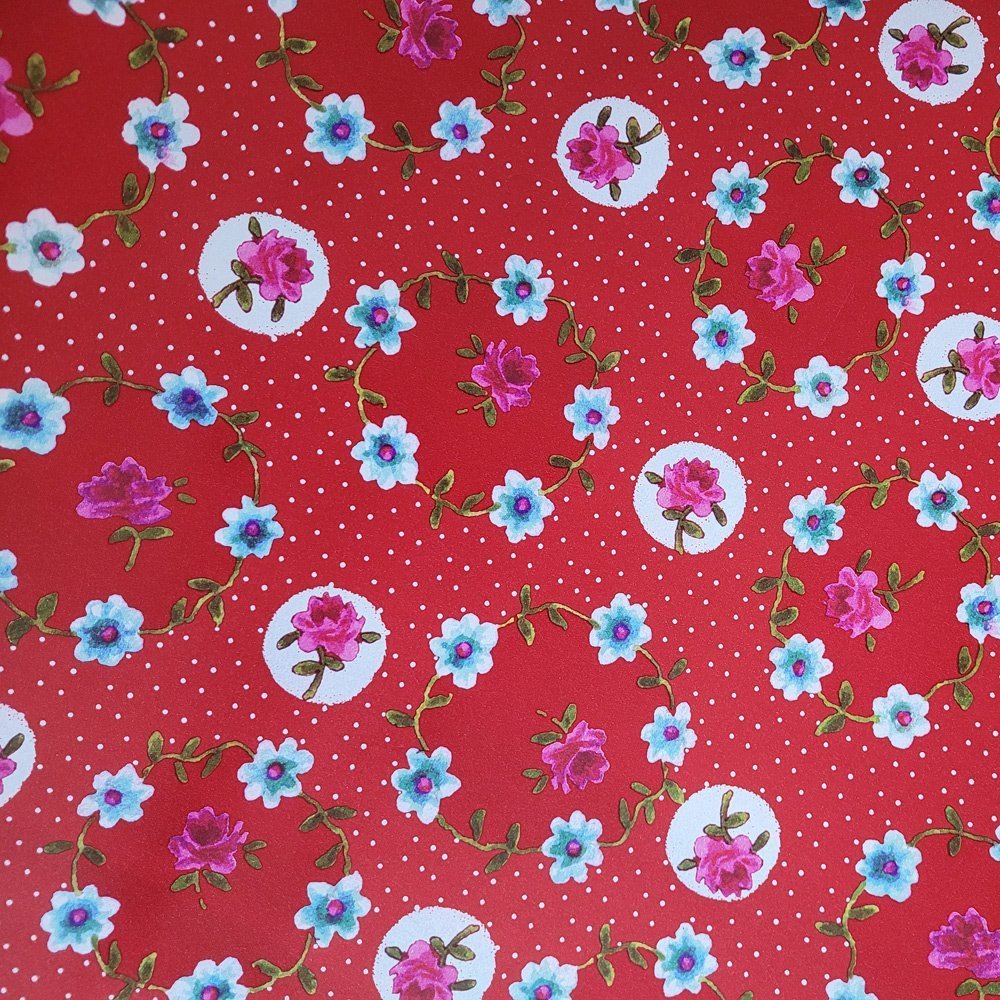 Fastima Papier róże do pakowania prezentów 57cmx20m 20m280