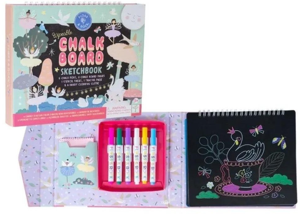 Szkicownik z kredowymi pisakami baletnice