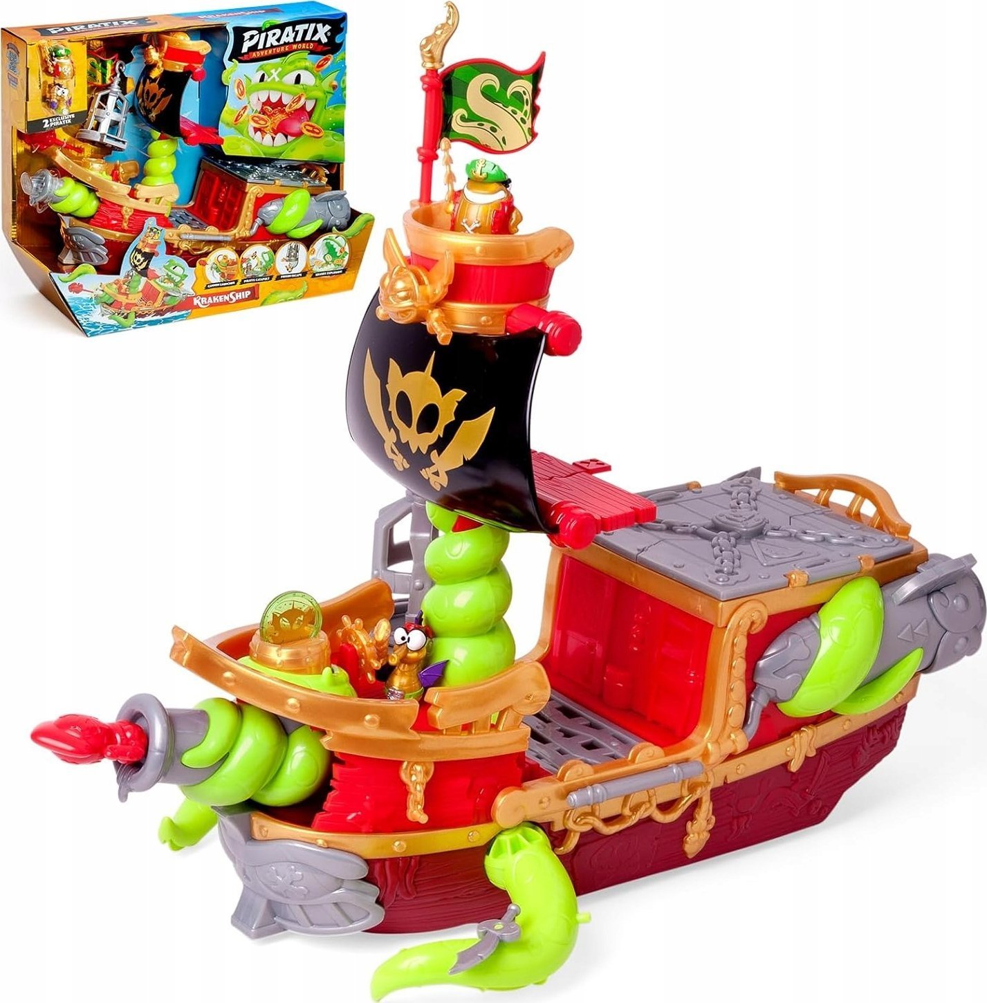 PIRATIX Statek Krakena, pojazd z figurką