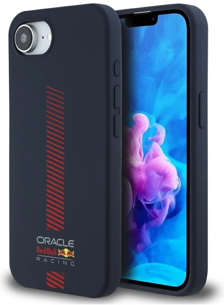 Etui Red Bull Silicone w/ Powerbar MagSafe do iPhone 16e granatowy