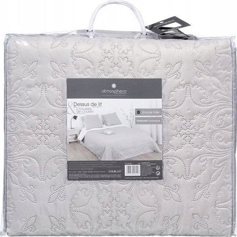 Atmosphera Narzuta z poduszkami ozdobnymi na łóżko i wersalkę, kapa pikowana do sypialni