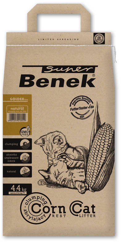 Żwirek dla kota Super Benek Corn Golden Naturalny 7 l