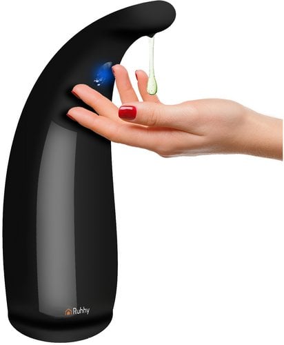 Dozownik do mydła bezdotykowy czarny Ruhhy 26076