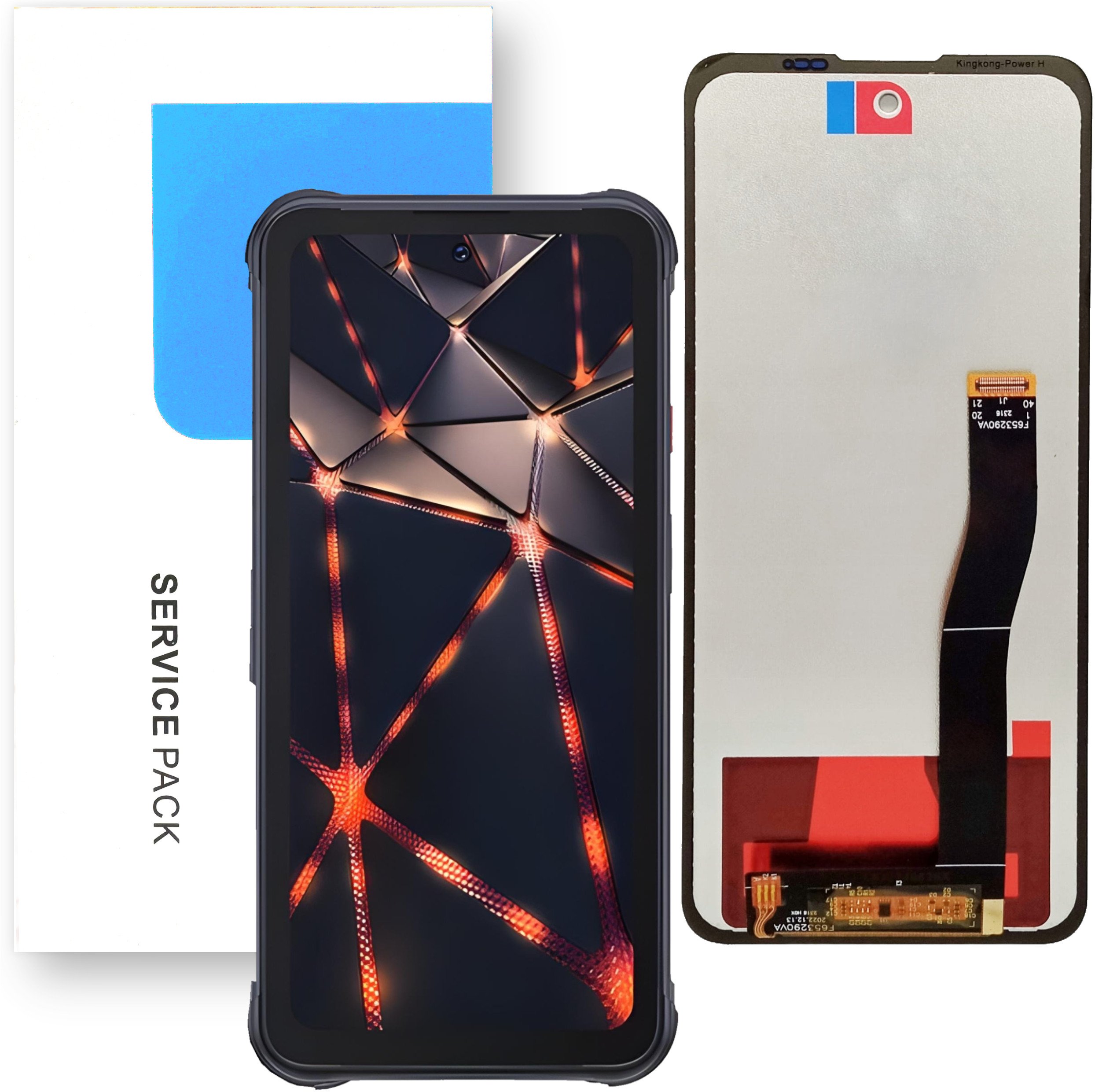 Smartfon Mobilepart Wyświetlacz do Cubot King Kong Power LCD Service Pack Oryginał