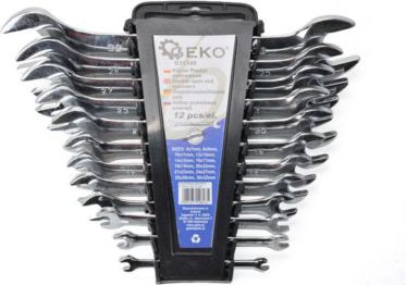 Geko Zestaw kluczy płaskich 6-32mm 12szt. (G11345)