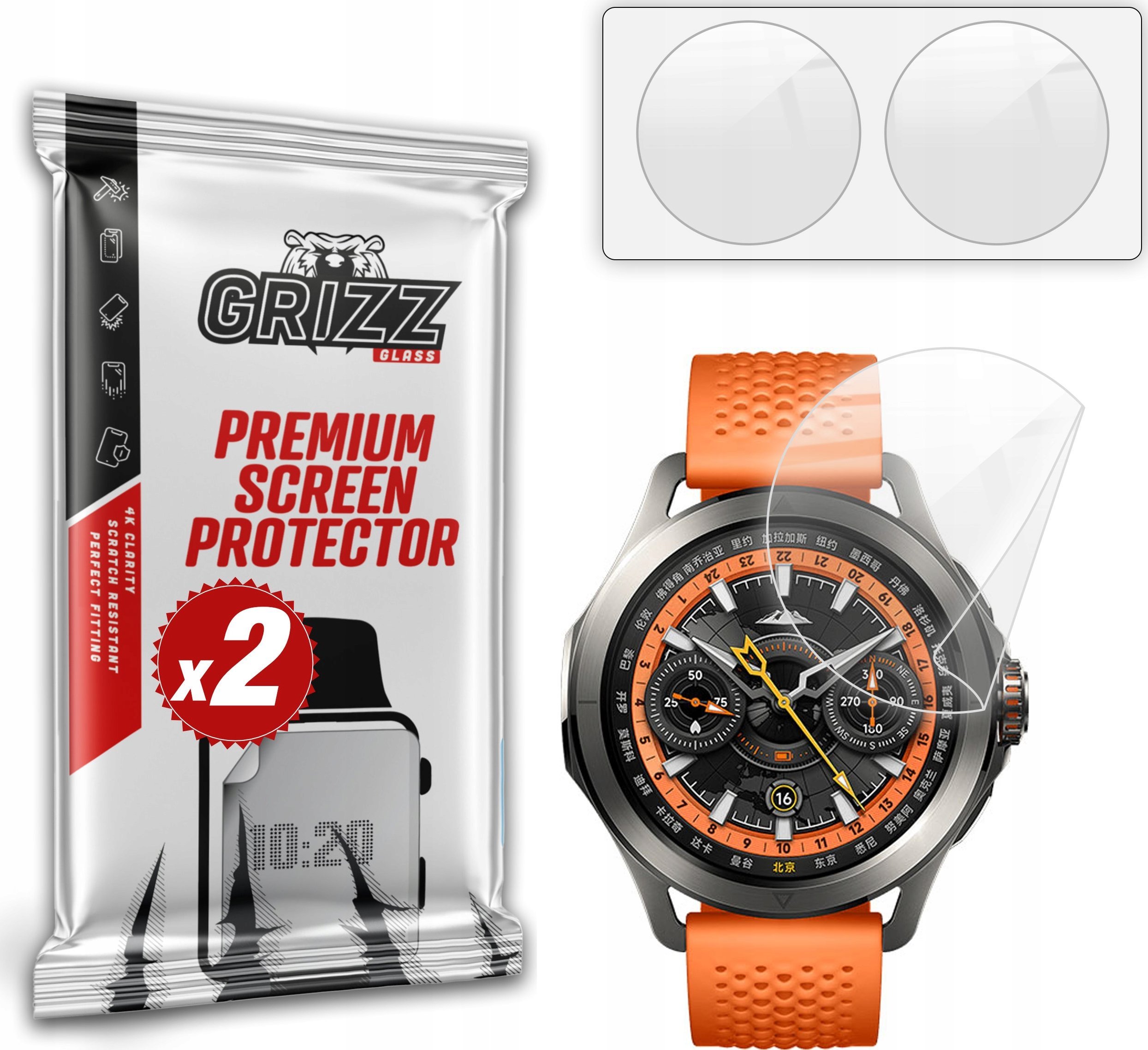 GrizzGlass Folia ceramiczna GrizzGlass CeramicFilm do Xiaomi Watch S4 Sport