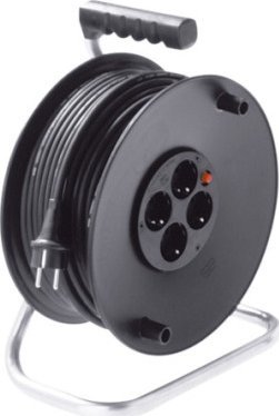 Bachmann BACHMANN Zwijacz AC230V 4-kanałowy Schuko, 50 m, 50 m, 25 m