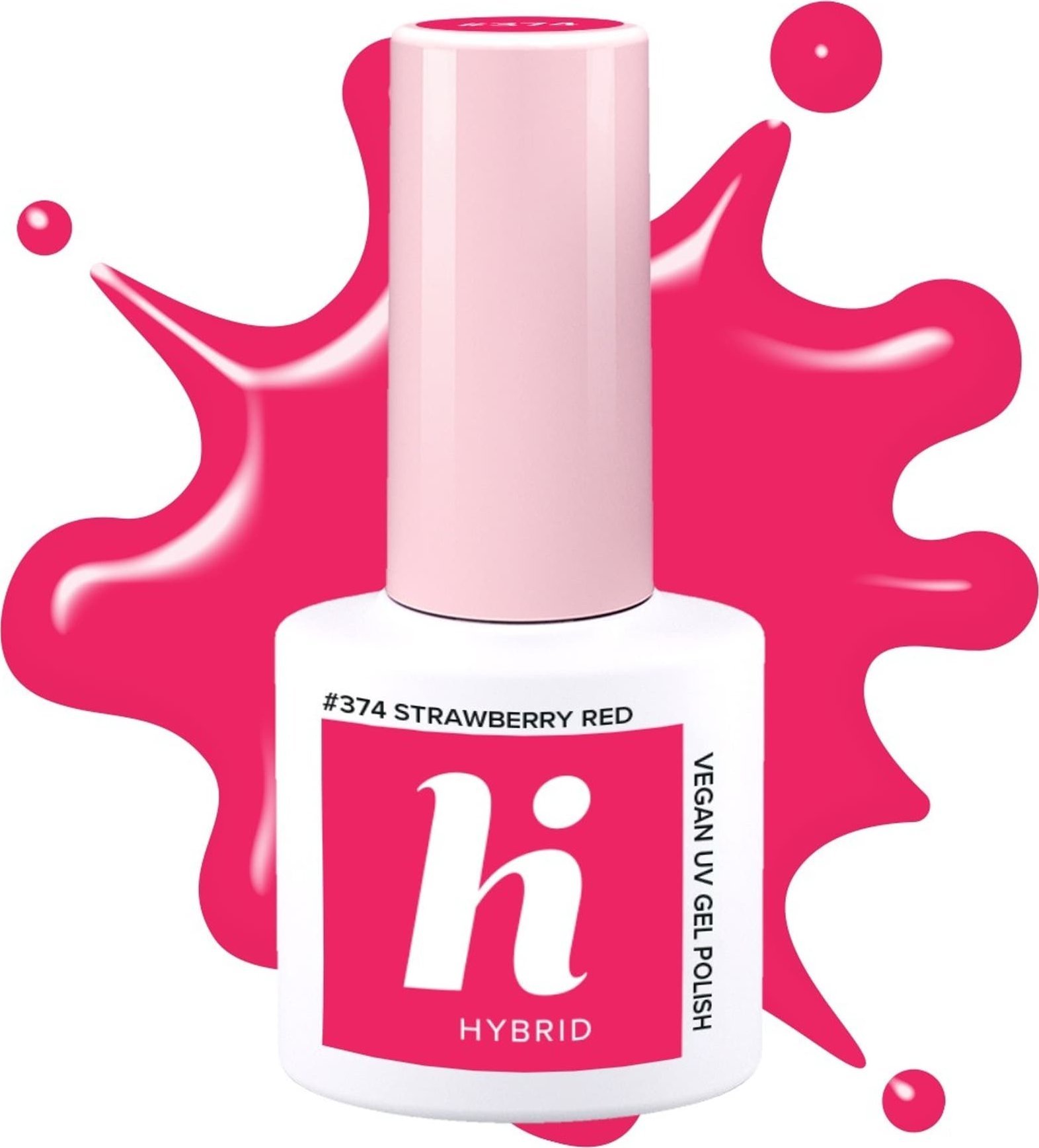 Hi Hybrid HI HYBRID Lakier hybrydowy 374 Strawberry Red 5 ml